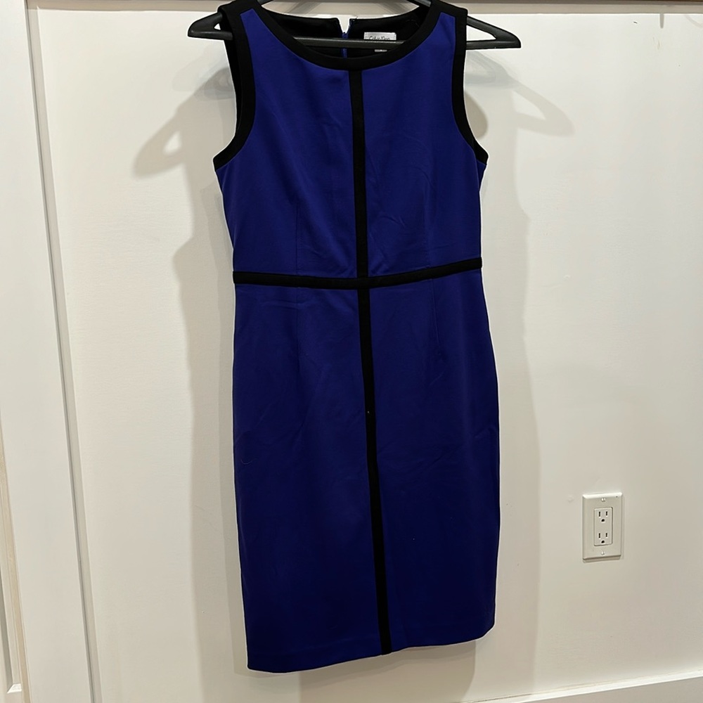 Calvin Klein purple/blue shift dress